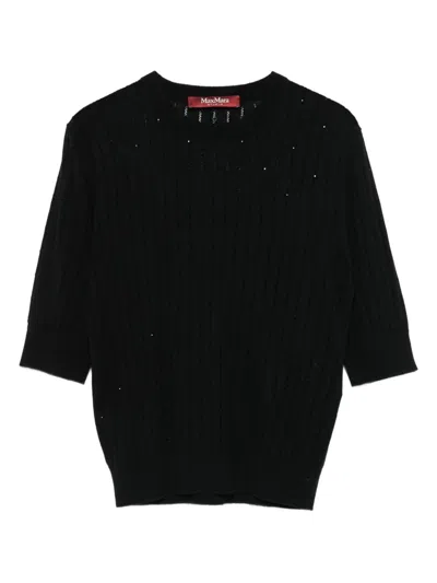 Max Mara Studio Pila Sweater In Black