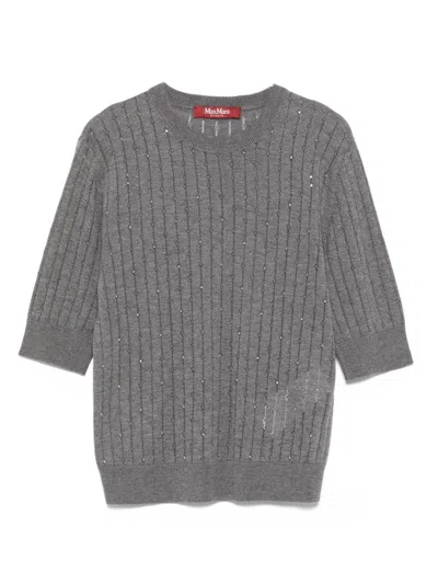 Max Mara Studio Pila Sweater In Gray