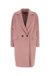 Max Mara Studio Pink Wool Cocco Coat