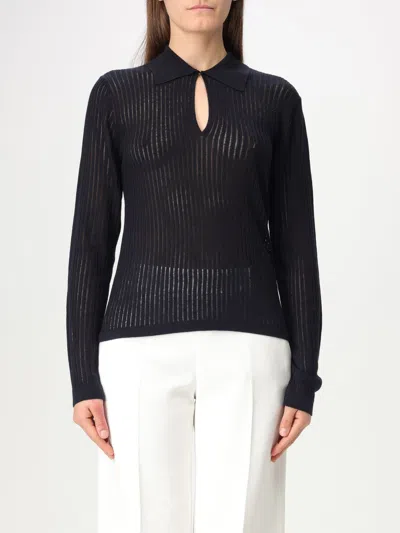 Max Mara Studio Polo Shirt Woman Black