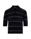 Max Mara Studio Polo Sweater In Blue