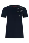 Max Mara Studio Pontile Cotton Crew-neck T-shirt In Black
