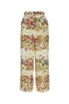 Max Mara Studio Printed Satin Operoso Pant In Multi