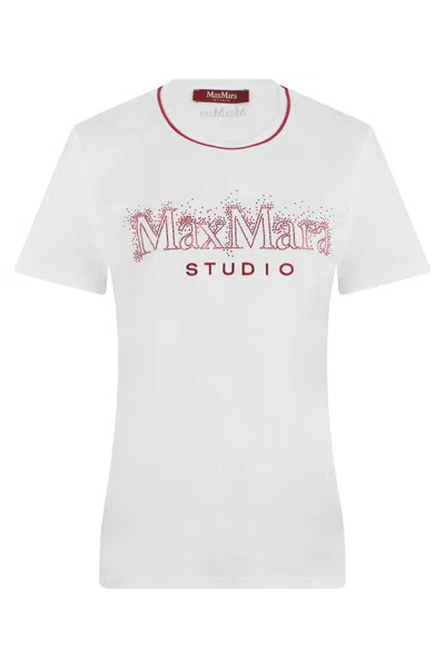 Max Mara Studio Pugnale T-shirt In White