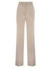 MAX MARA MAX MARA STUDIO QUASAR WOOL SATIN CREPE TROUSERS