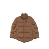 Max Mara Studio Quilted Down Jacket In Brown