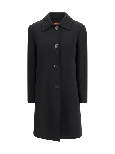 Max Mara Studio Racconto Coat In Black