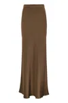 Max Mara Studio Rimini - Flowing Skirt In Envers Satin
