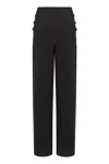 Max Mara Studio Rina Wide-leg Trousers In Black