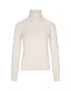 Max Mara Studio Roll-neck Knitted Jumper In Neutral