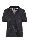 Max Mara Studio Romeo Lace Polo In Black