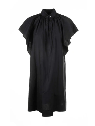 Max Mara Studio Ruffled Short In Black