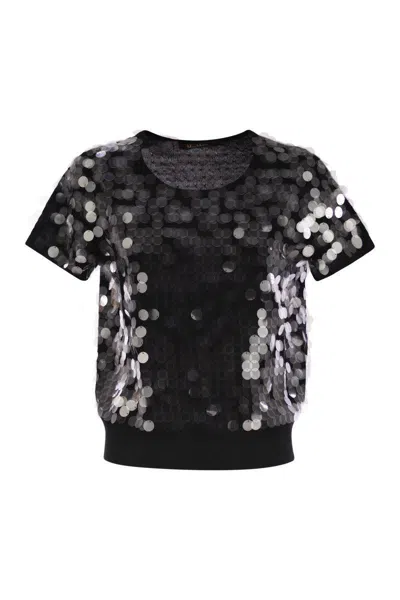 Max Mara Studio Saio - Wool Sweater With Sequins