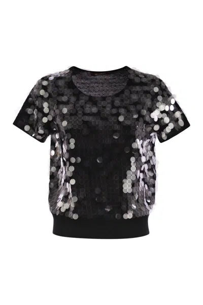 Max Mara Studio Saio - Wool Sweater With Sequins