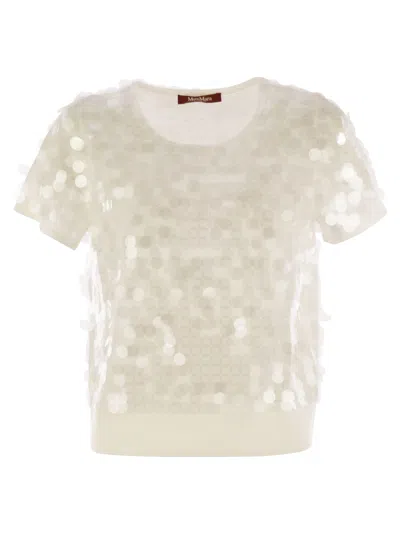 Max Mara Studio Saio Wool Sweater With Sequins