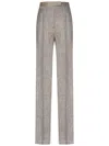 Max Mara Linen Trousers With Tailored Straight Leg Silhouette