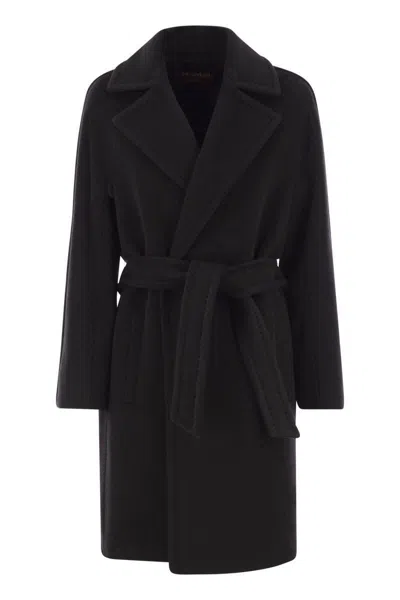 MAX MARA MAX MARA STUDIO SCIRE - WOOL BEAVER DRESSING GOWN COAT