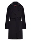 Max Mara Studio Scire Coat In Black