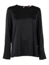 Max Mara Studio Lodi Crewneck Top In Black