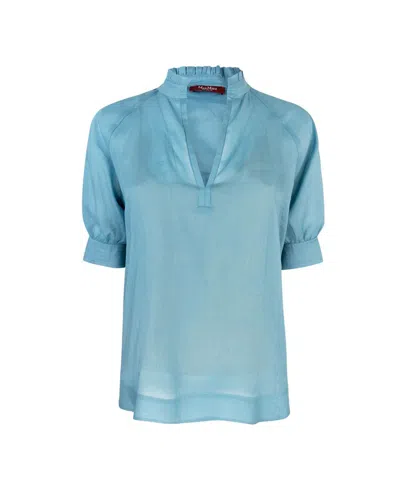 Max Mara Studio Shirt In Blue