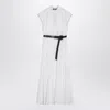 Max Mara Studio Shirt Dress With Ruffles In White