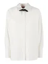 Max Mara Studio Roll Shirt White In White