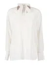 Max Mara Studio Woman Shirt Ivory Size 10 Viscose In White