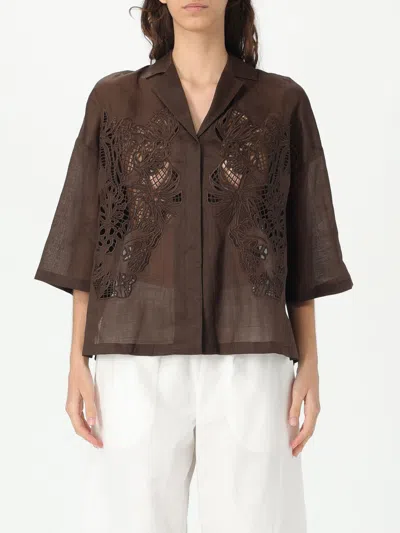 Max Mara Studio Shirt Woman Brown