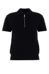 Max Mara Polo Teti In Misto Viscosa Blu Notte Donna In Blue