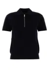 Max Mara Polo Teti In Misto Viscosa Blu Notte Donna In Blue