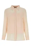 Max Mara Light Pink Silk Orietta Shirt In Pink