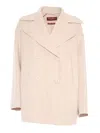 Max Mara Double-breasted Coat In Beige
