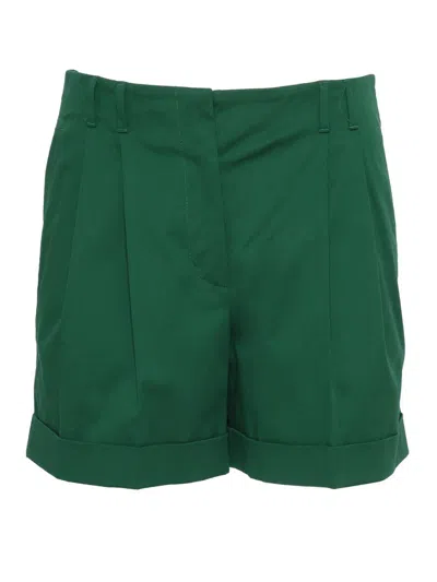 Max Mara Studio Shorts In Green