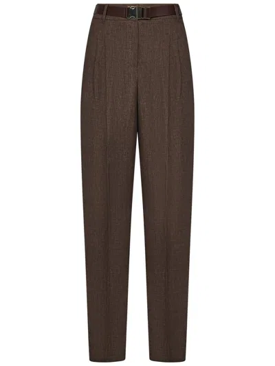 Max Mara Studio Siamese Trousers In Brown