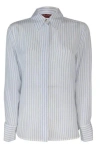 Max Mara Studio Silk Shirts In Clothing In Multi