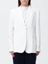 Max Mara Studio Single-breasted Blazer In White