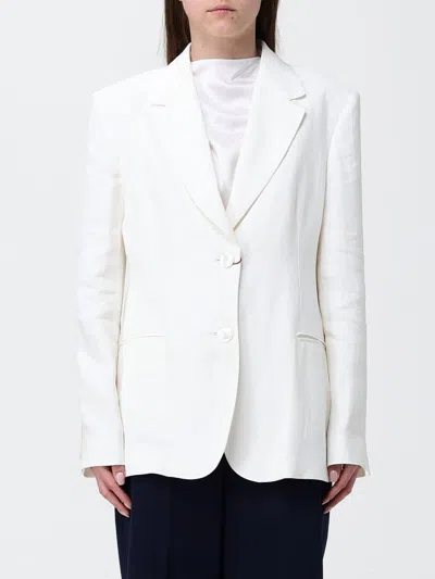 Max Mara Studio Single-breasted Blazer In White