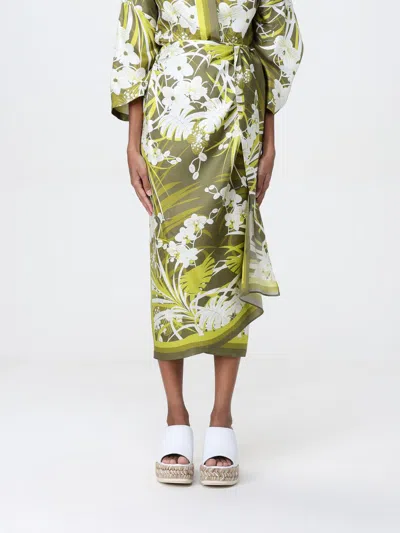Max Mara Studio Skirt Woman Beige In Green