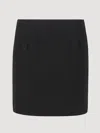 Max Mara Studio Black Triacetate Blend Pagine Mini Skirt In Black