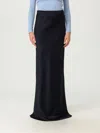 Max Mara Studio Skirt Woman Blue In Black