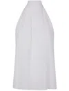 Max Mara Studio Sleeves Less Ribbon Silky "jumbo" Top