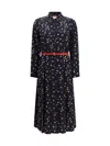 Max Mara Studio Stelmo Dress In Navy