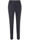 Max Mara Studio Straight Cady Black Trousers In Black