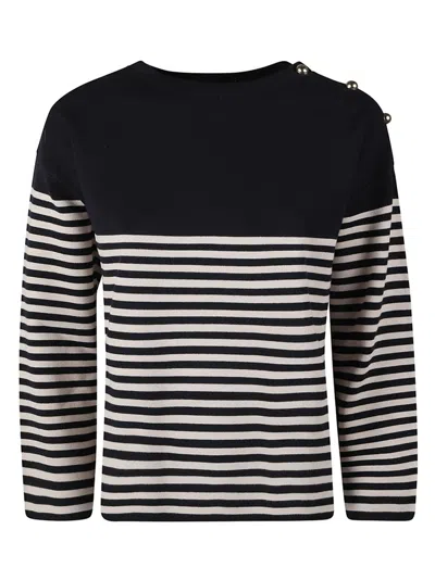 Max Mara Studio Striped Long In Multi