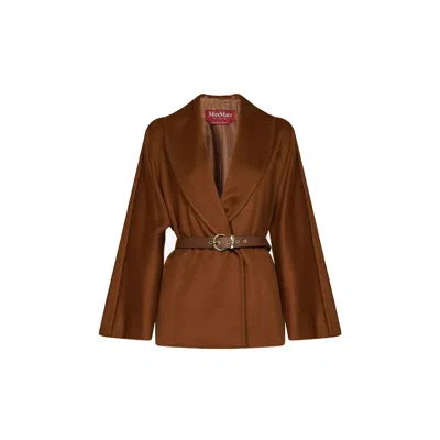 Max Mara Studio Studio Abissi Jacket In Brown
