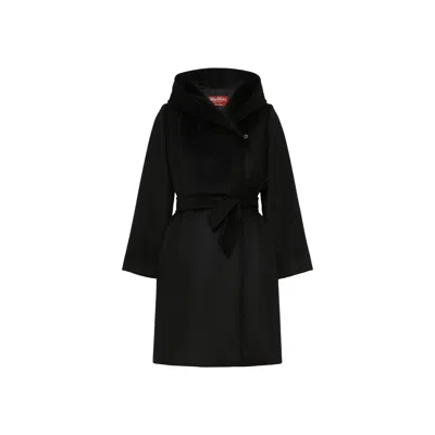 Max Mara Studio Studio Newmang Coat In Black