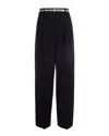 Max Mara Studio Studio Trousers In Triacetate Blend In Nero
