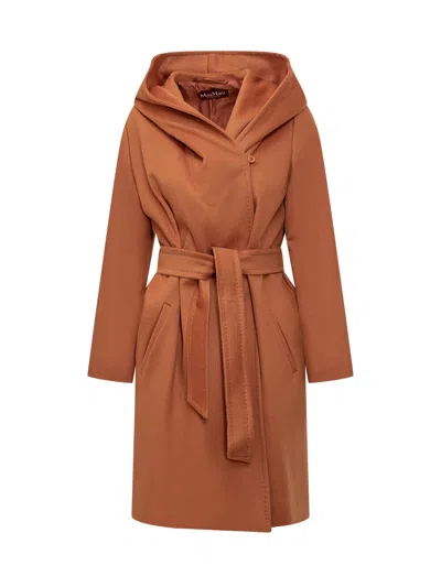 Max Mara Studio Stylish Wool Jacket In Brown