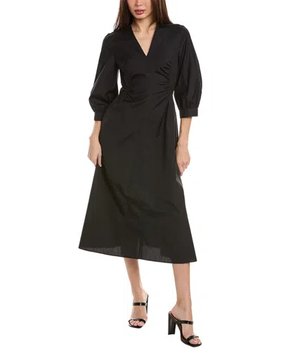 Pre-owned Max Mara Studio Svelto Midi Dress Women's In Black