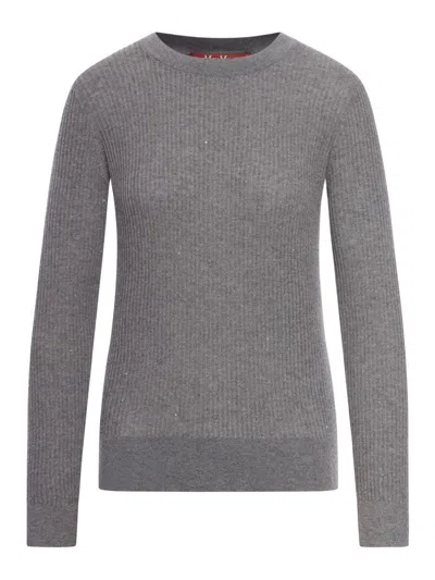 Max Mara Studio Sweater In Gray